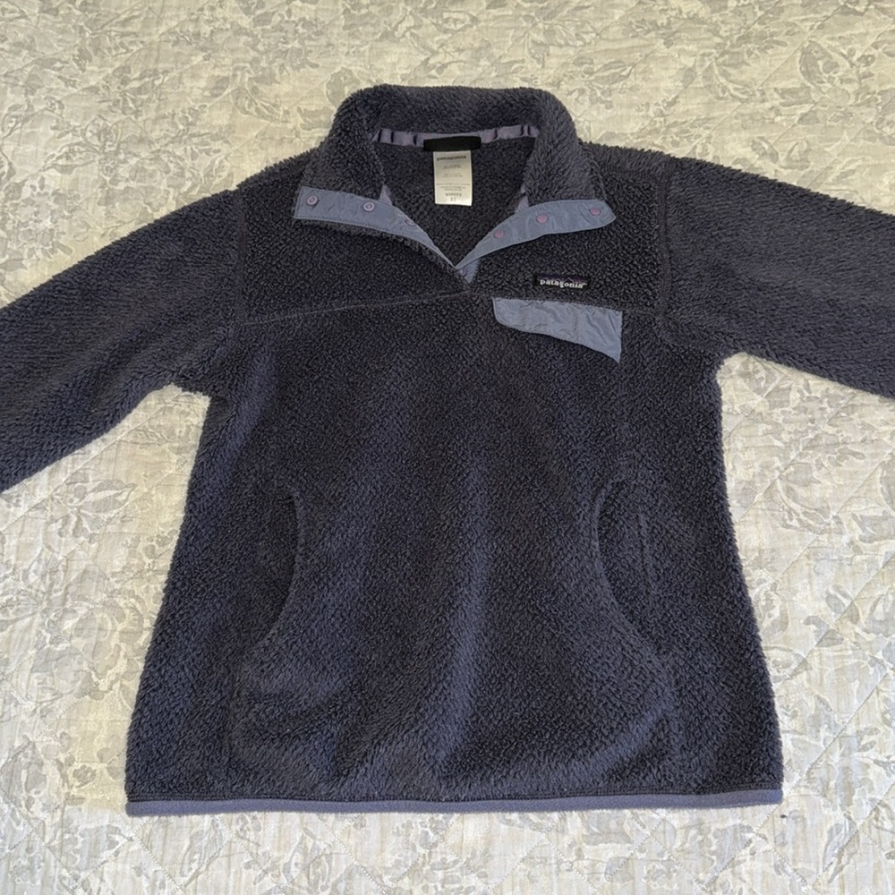 Patagonia Women’s Re-Tool Snap-T Fleece Pullover Size XS Purple